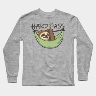 Sloth Funny Hard Pass Long Sleeve T-Shirt